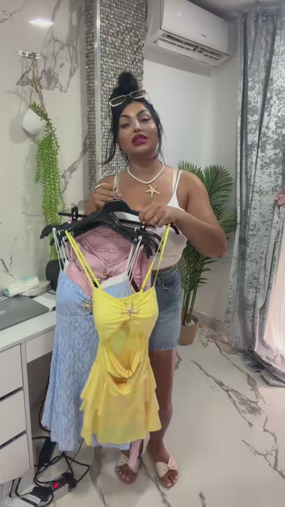 Vestido estrella. Corto